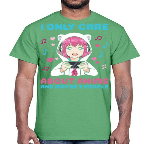 i only care about anime and maybe people234#- anime- Cotton Tee