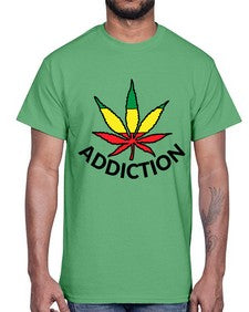 jamacian cannabis 685#- marijuana- Cotton Tee
