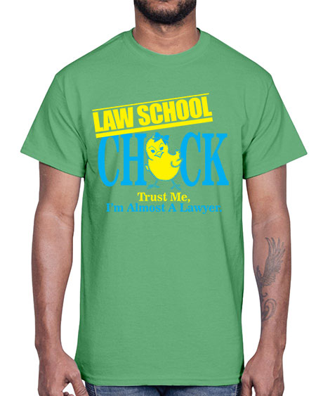 law school chick copy 1037#- lawyer- Cotton Tee