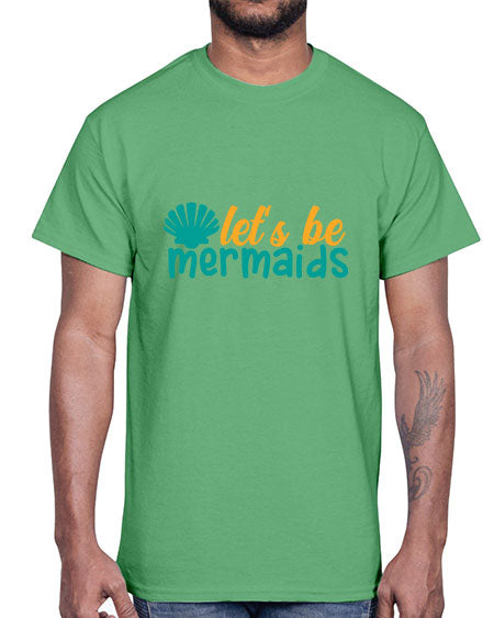 lets be mermaids Style 93#- summer- Cotton Tee