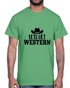 lets get western 723#- western- Cotton Tee