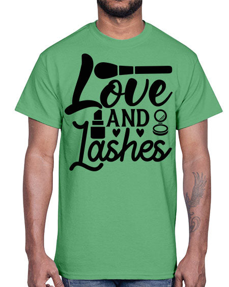 love and lashes 13#-makeup Cotton Tee