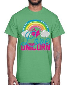 love unicorn 273#- unicorn- Cotton Tee