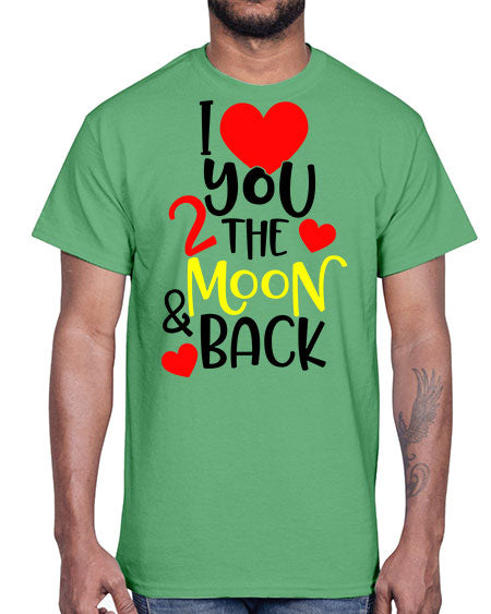 lovemoonback 3#- moon- Cotton Tee