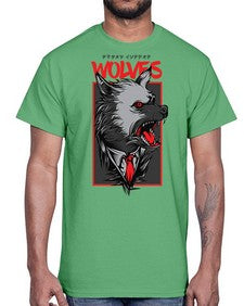 mafia wolves 753#- art pop art- Cotton Tee