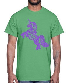 make your own magic colored 283#- unicorn- Cotton Tee