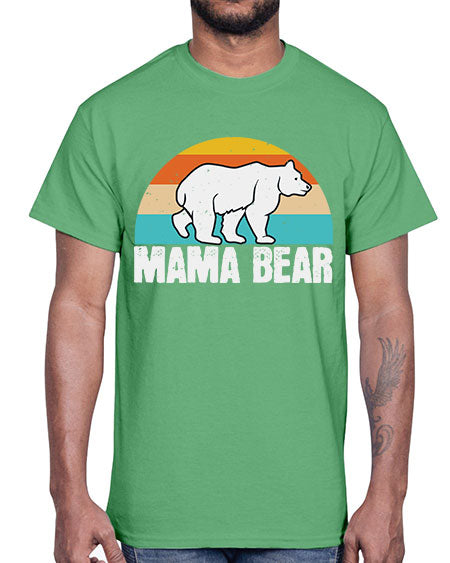 mama bear 177#- bears - animals- Cotton Tee