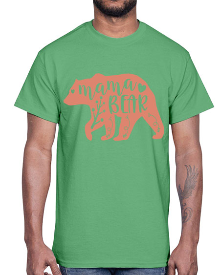 mama bear 179#- bears - animals- Cotton Tee