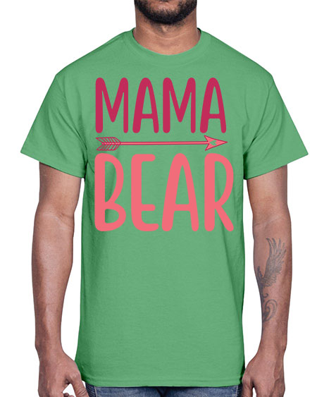 mama bear 181#- bears - animals- Cotton Tee