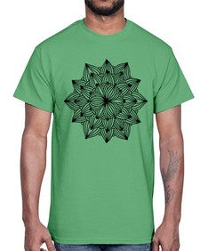 mandala 769#- mandala- Cotton Tee