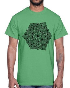 mandala 774#- mandala- Cotton Tee