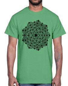mandala 797#- mandala- Cotton Tee