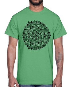 mandala 799#- mandala- Cotton Tee