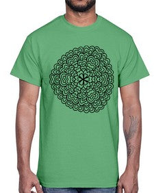 mandala 802#- mandala- Cotton Tee
