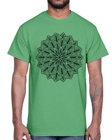 mandala 819#- mandala- Cotton Tee