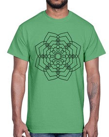 mandala 828#- mandala- Cotton Tee