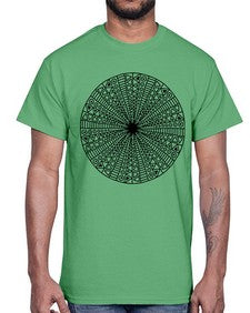 mandala 870#- mandala- Cotton Tee