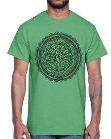 mandala 905#- mandala- Cotton Tee