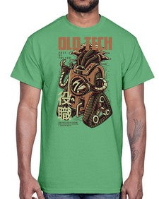 old tech 966#- art pop art- Cotton Tee