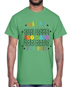 one hundred days of school 575#- one hundred days- Cotton Tee