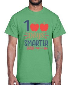 one hundred days smarterrr 582#- one hundred days- Cotton Tee