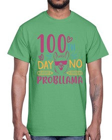 one hundredth day no probllama 597#- one hundred days- Cotton Tee