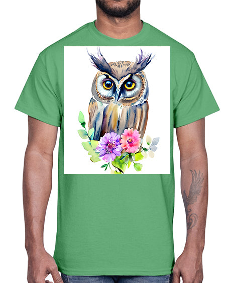 owl 11#- owl- Cotton Tee