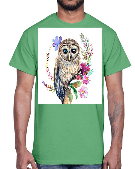 owl 12#- owl- Cotton Tee