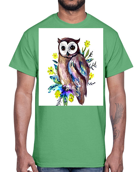 owl 14#- owl- Cotton Tee