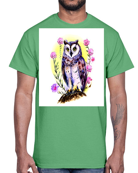 owl 18#- owl- Cotton Tee