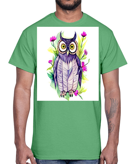 owl 23#- owl- Cotton Tee