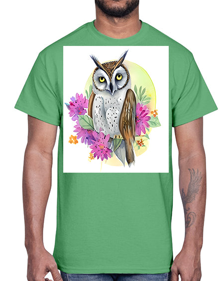 owl 24#- owl- Cotton Tee