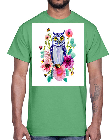 owl 25#- owl- Cotton Tee