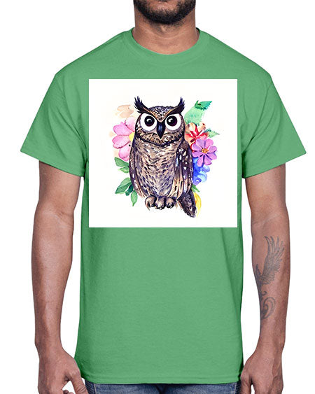 owl 3#- owl- Cotton Tee