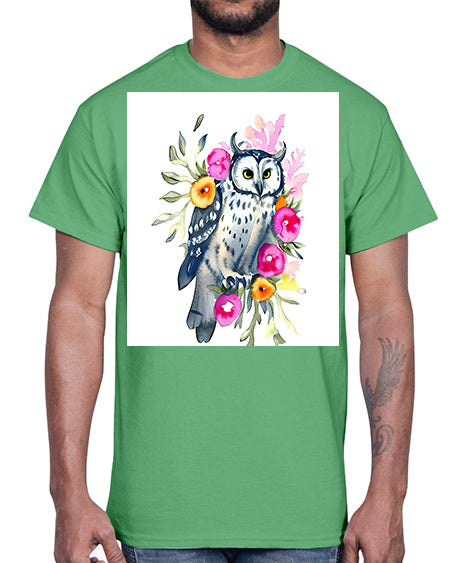 owl 8#- owl- Cotton Tee