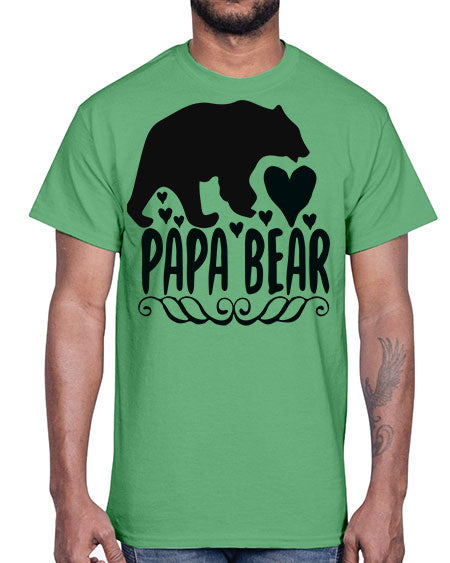 papa bear 203#- bears - animals- Cotton Tee