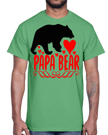 papa bear 205#- bears - animals- Cotton Tee