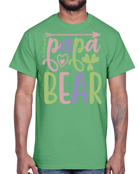 papa bear 207#- bears - animals- Cotton Tee