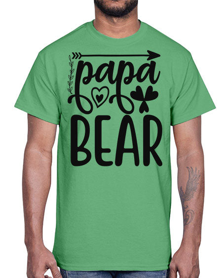 papa bear 209#- bears - animals- Cotton Tee