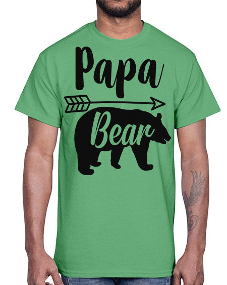 papa bear copy 221#- bears - animals- Cotton Tee