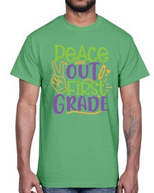 peace out first grade 624#- first grade- Cotton Tee