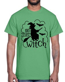 percent that witch 55#- witch- Cotton Tee