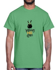 resting witch face 23#- witch- Cotton Tee