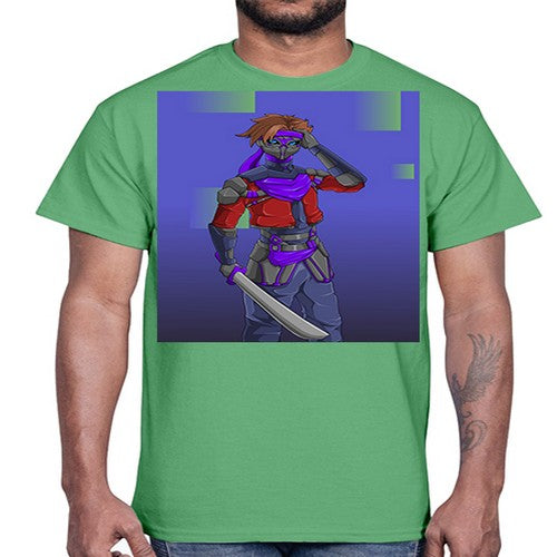 robber bring knife156#- anime- Cotton Tee