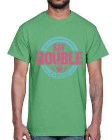 say double cheese 383#- bbq- Cotton Tee