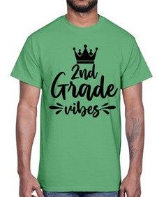 second Grade vibes 838#- second grade- Cotton Tee