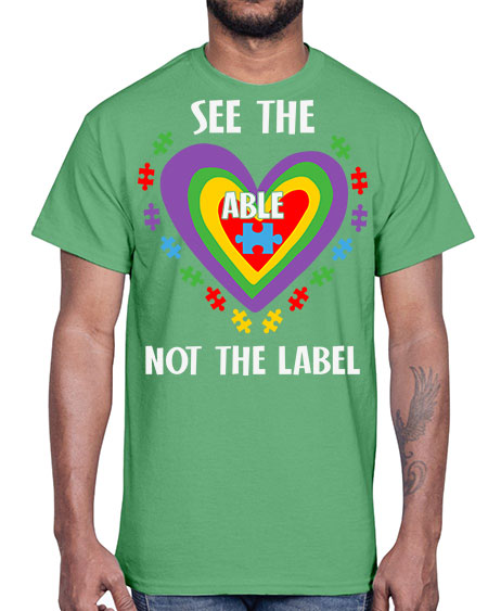 see the able not the 115#- autism- Cotton Tee