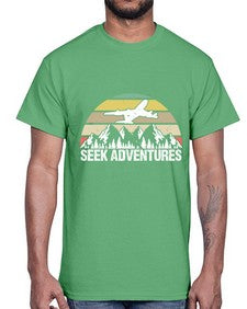 seek adventures  35#- airplane- Cotton Tee