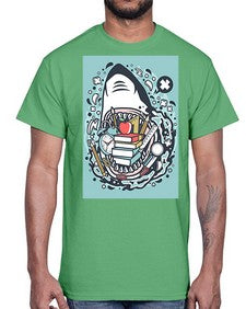 shark school 871#- general school- Cotton Tee
