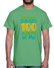 sisth Grade survived one hundred days of me 873#- one hundred days- Cotton Tee